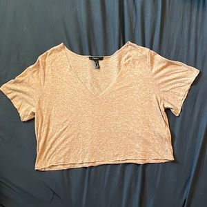 Cropped Basic V-Neck